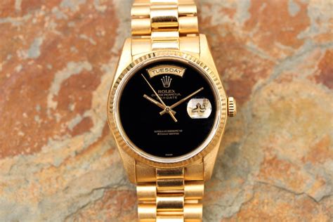 president black onyx dial rolex|rolex president 18238.